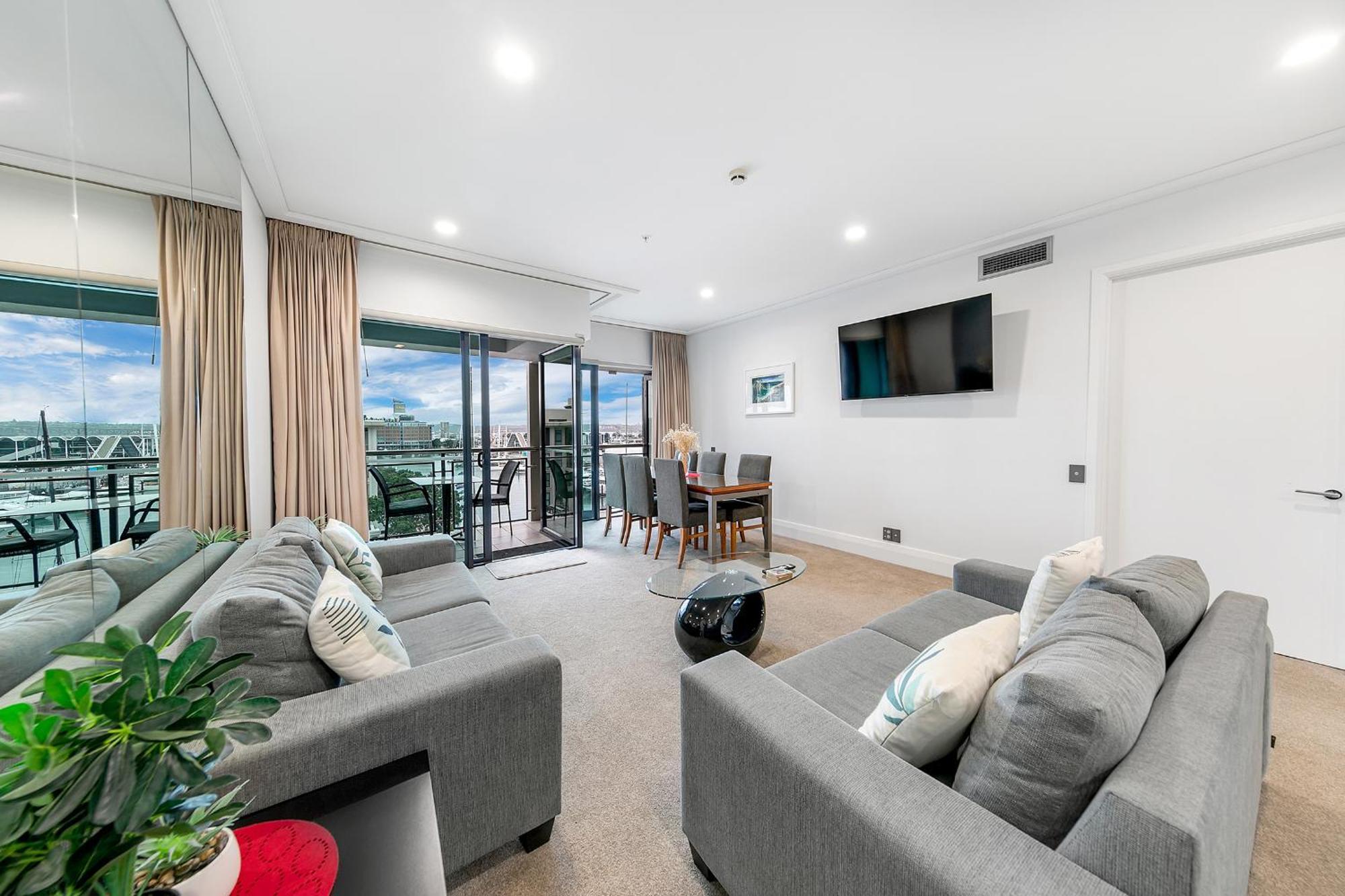 Sophisticated Spacious Apt W Stunning Harbour View Auckland Esterno foto